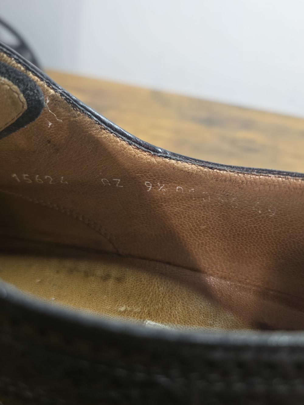 Moreschi Mens Italian Black Pebbled Leather Cap Toe Brogue Oxfords Shoes Sz 9.5 - Picture 9 of 9